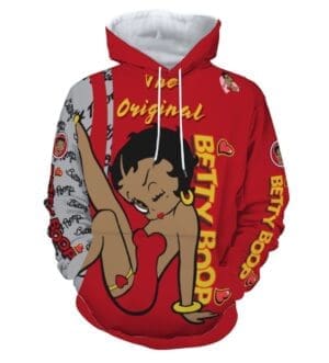 Black Betty Boop Velvet Hoodie