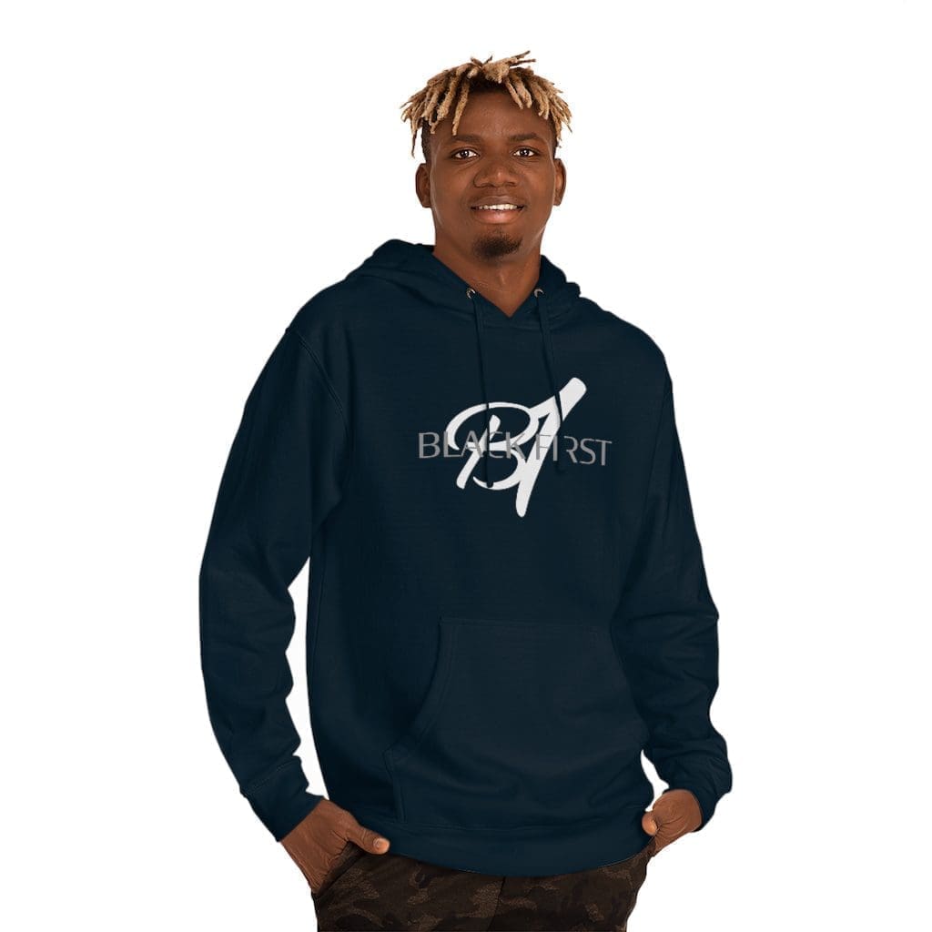 Black First Unisex Hooded Sweatshirt - Image 9