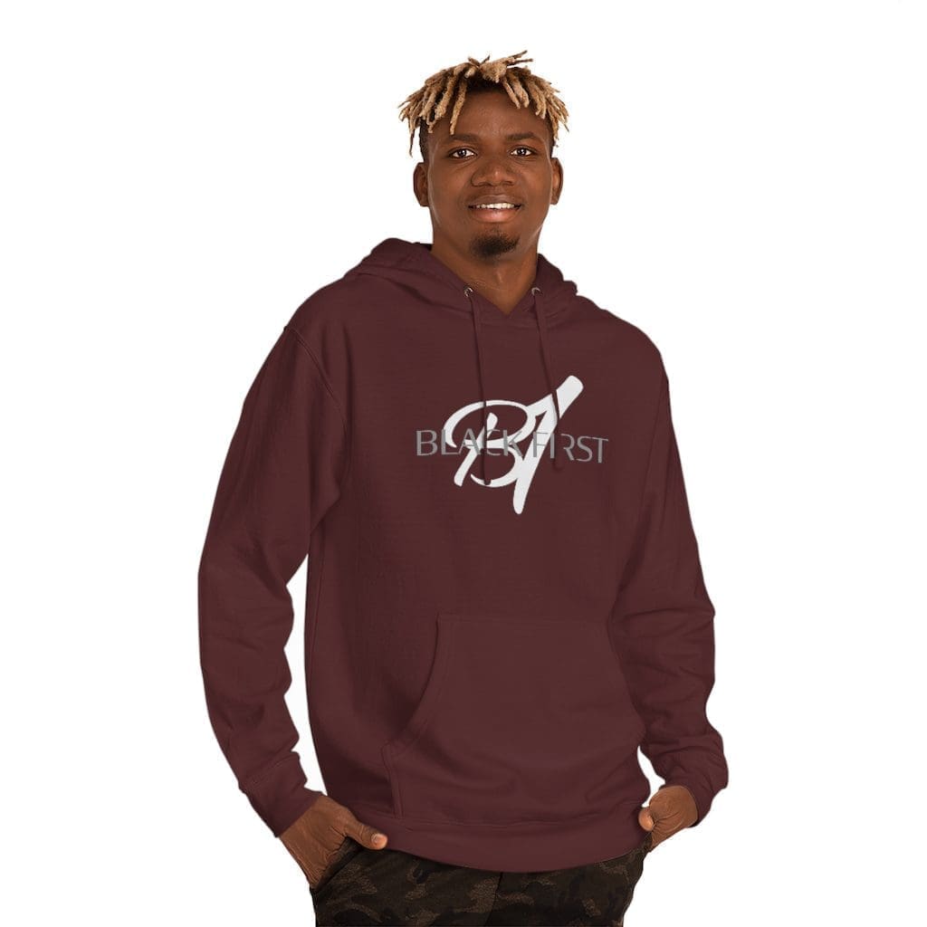 Black First Unisex Hooded Sweatshirt - Image 12