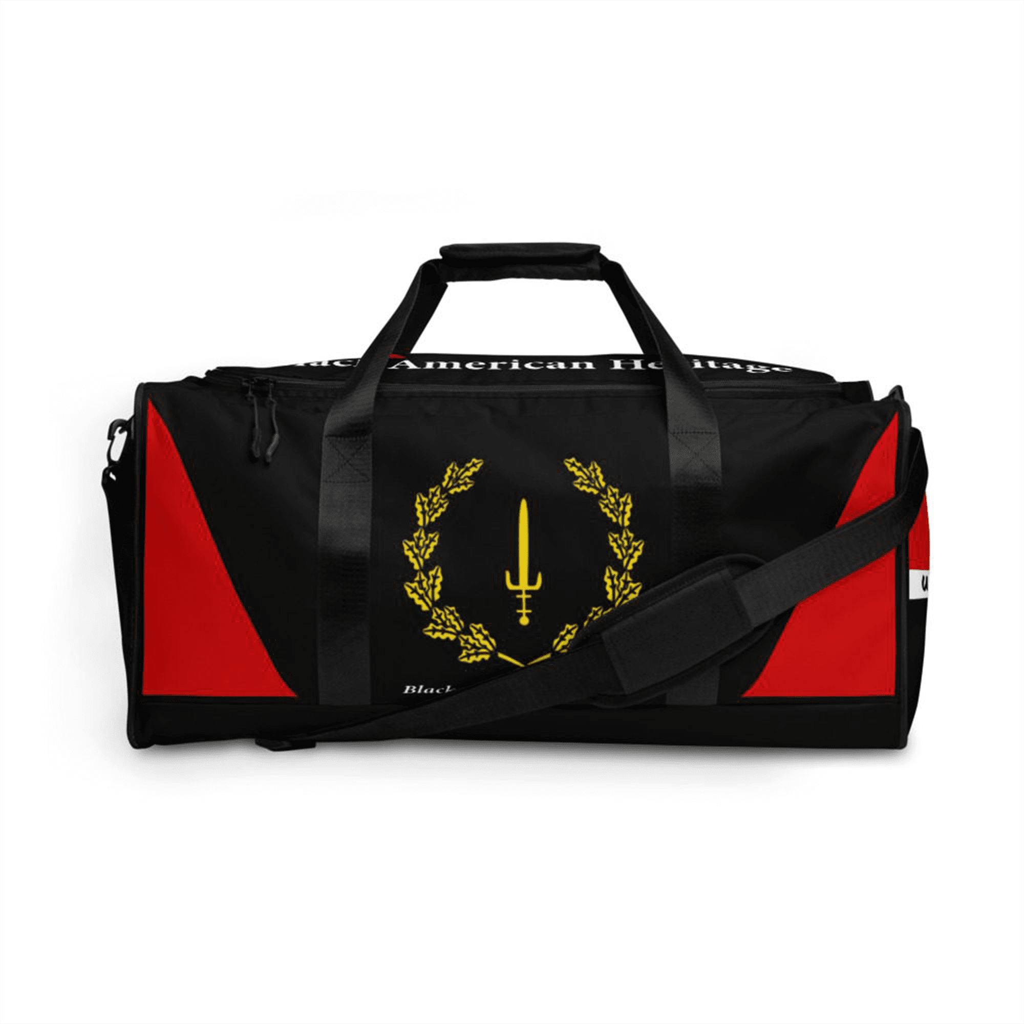 Black American Heritage Flag Duffle Bag