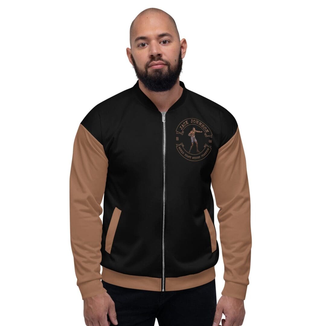 Jack Johnson Bomber Jacket Custom Bomber Jacket - Image 5